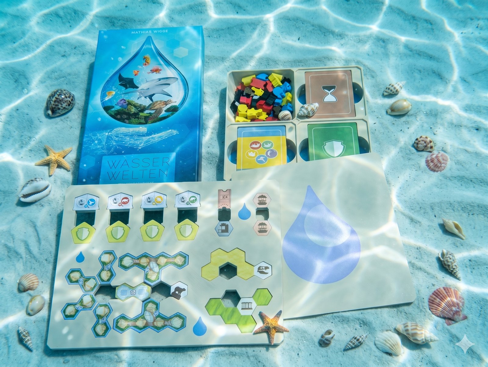 Wasserwelten-Insert auf stilisiertem Meeresgrund